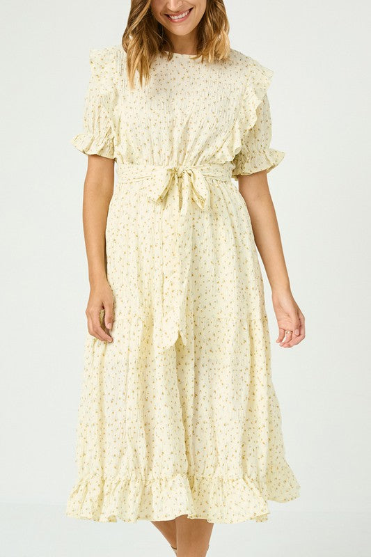 Floral Belted Dress
