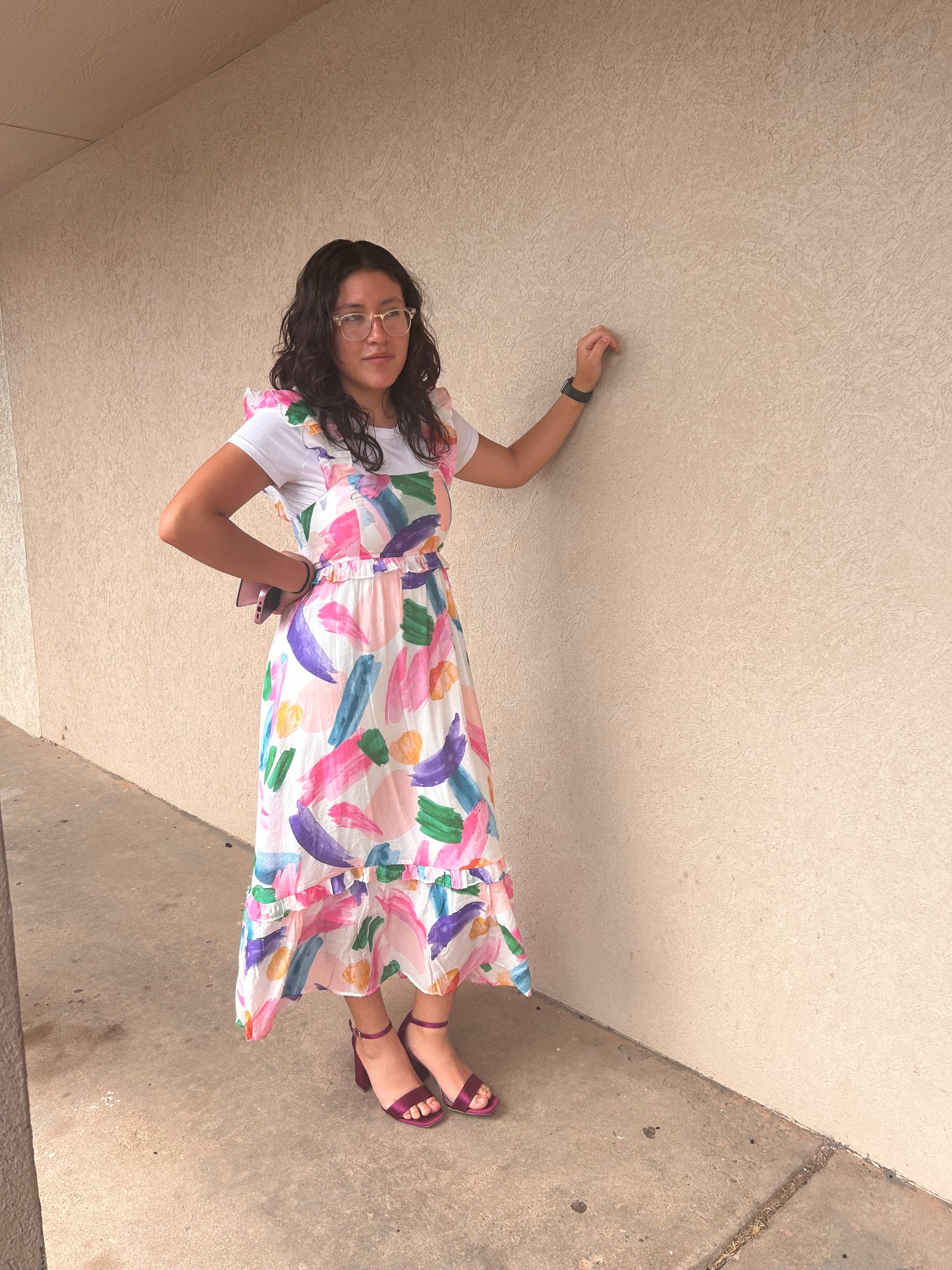 Colorful Midi Dress