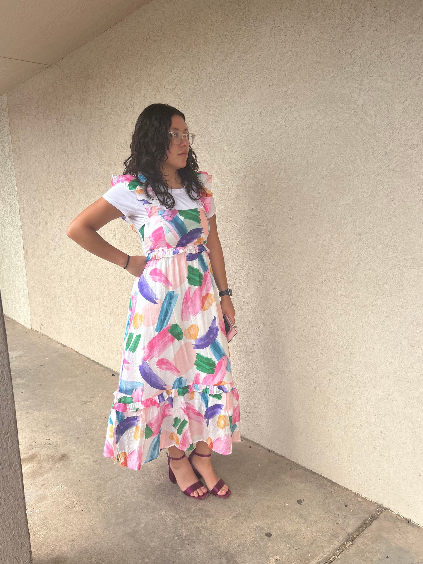 Colorful Midi Dress
