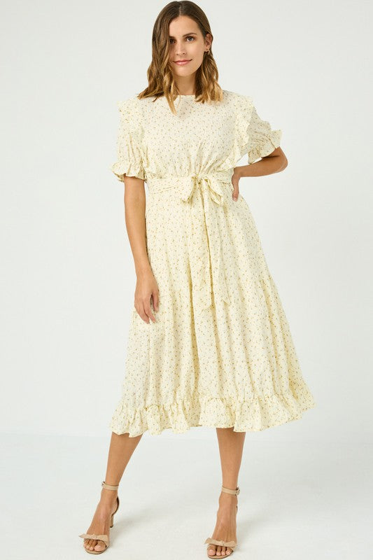 Floral Belted Dress
