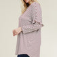 Ruffle Striped Relaxed Tunic