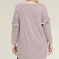 Ruffle Striped Relaxed Tunic