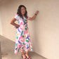 Colorful Midi Dress