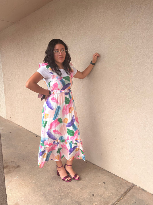Colorful Midi Dress