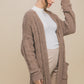 Oversized Open Front Cardigan