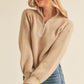 Zip Up Mock Neck Sweater