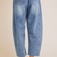 Distressed Barrel Jeans