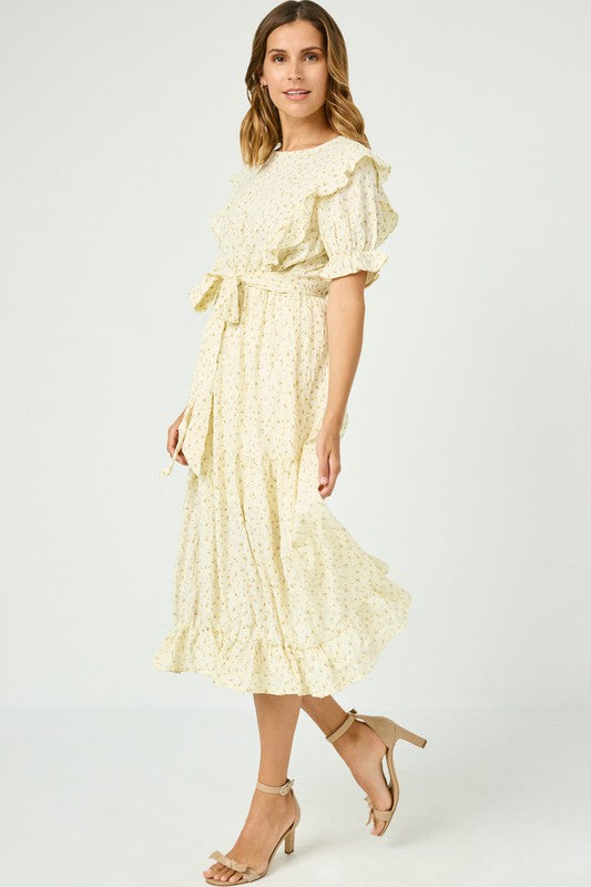 Floral Belted Dress