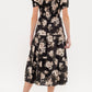 Black Floral Midi Dress