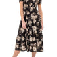 Black Floral Midi Dress