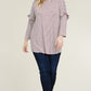 Ruffle Striped Relaxed Tunic