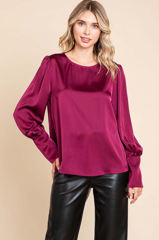 Hazel Satin Blouse