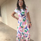 Colorful Midi Dress